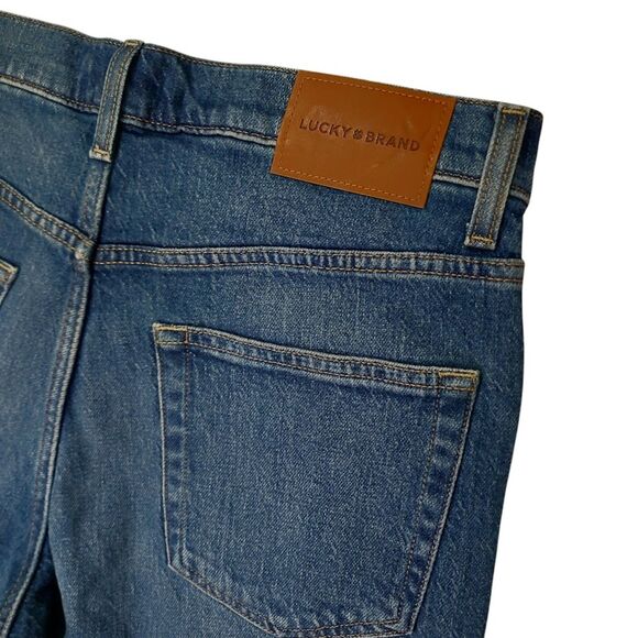 Lucky Brand Jeans Womens 28x28 Blue Boyfriend Mid Rise Relaxed Straight Denim - Picture 7 of 13